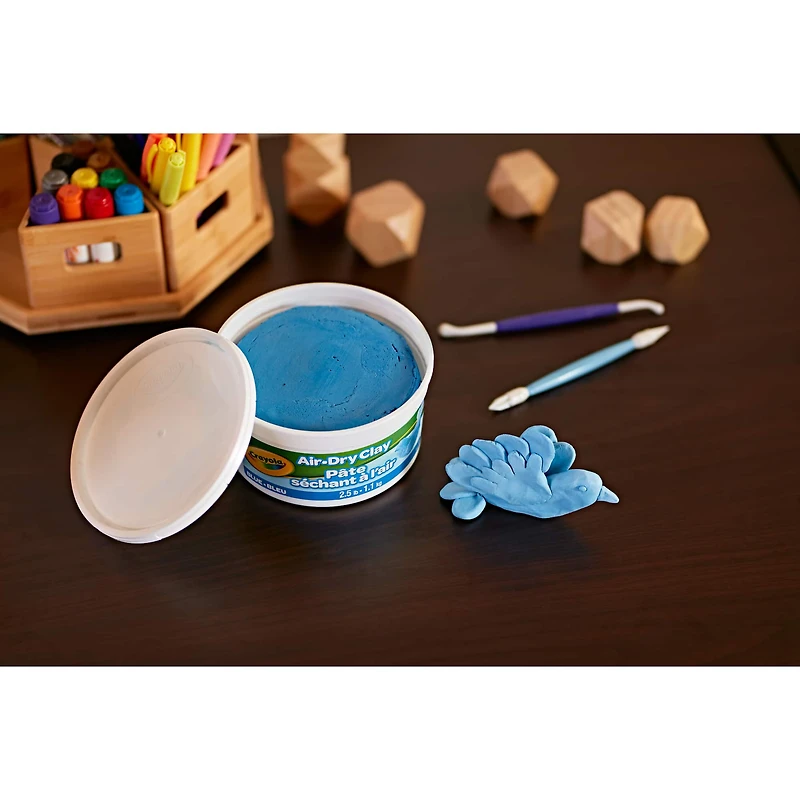 Crayola® 2.5lb. Blue Air Dry Clay Tub