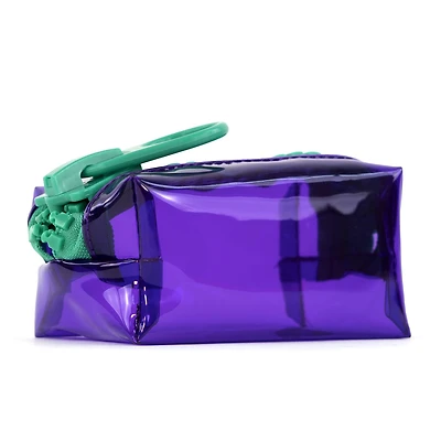 Everything Mary Purple & Teal Transparent Zipper Pouch