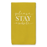 Please Stay Awhile 16" x 25" Tea Towel Set of 2
