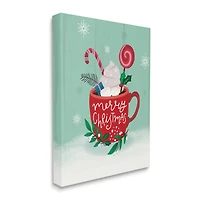 Stupell Industries Merry Christmas Warm Cocoa Canvas Wall Art