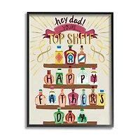 Stupell Industries Dad You're Top Shelf Phrase Framed Giclee Art