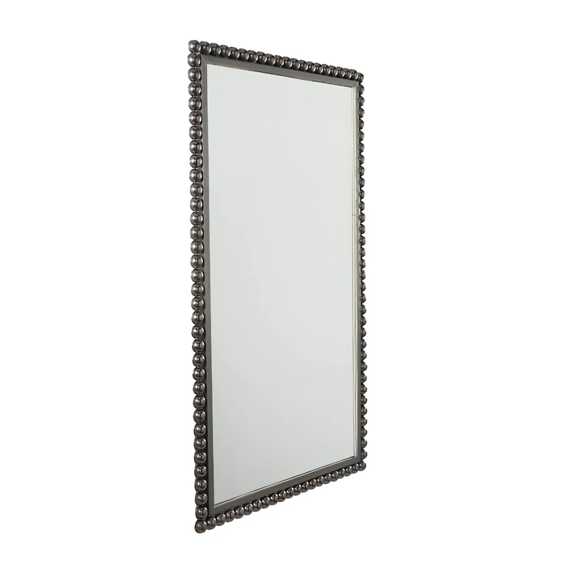 CosmoLiving by Cosmopolitan 40" Beaded Metal Wall Mirror