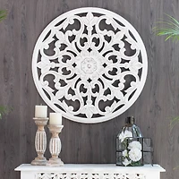 Habitat Bastia White Round Medallion
