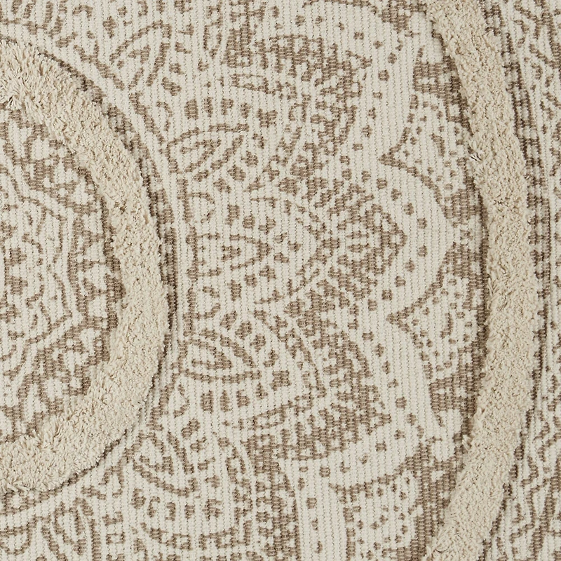 DII® Printed Natural Hand-Loomed Shag Rug
