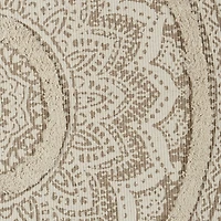 DII® Printed Natural Hand-Loomed Shag Rug