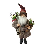 Santa's Workshop 15" Brown Fur Woodsman Santa