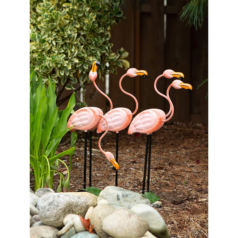 23.5" Flock of Flamingos Decoration