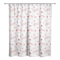 XOXO Pattern 71" x 74" Shower Curtain