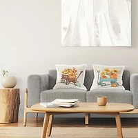 Stupell Industries Rustic Harvest Wagons Decorative Printed Throw Pillow