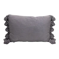 Hello Honey® Blue Lumbar Pillow with Tassels