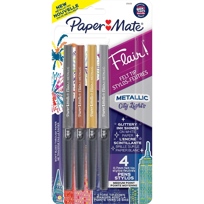 Paper Mate® Flair Metallic Felt Medium Tip Set