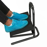 Mind Reader Black Ergonomic Foot Rest