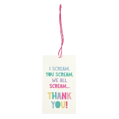 I Scream Thank You Gift Tags, 12ct. by Celebrate It™