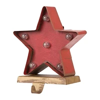 Glitzhome® 7.5" Marquee LED Star Stocking Holder