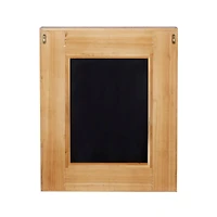 29" Brown Wood Farmhouse Wall Mirror