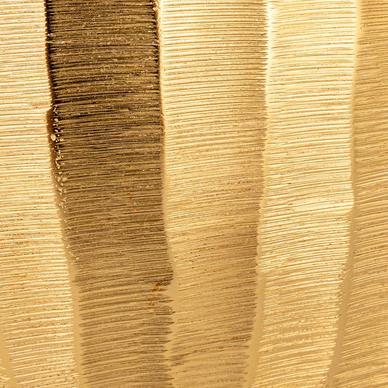 Hello Honey® 8.5" Gold Aureate Creased Metal Planter