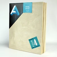 Art Alternatives 11" x 14" Classic Wood Panel Value Pack, 4ct.