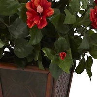 3ft. Hibiscus Topiary Plant in Decorative Planter