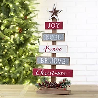 Glitzhome® 20" Wooden Christmas Tree Sign