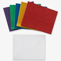 Glitter Rainbow Cards & Envelopes by Recollections™, 4.25" x 5.5"