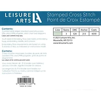 Leisure Arts® Lace Pillowcase Stamped Cross Stitch Kit