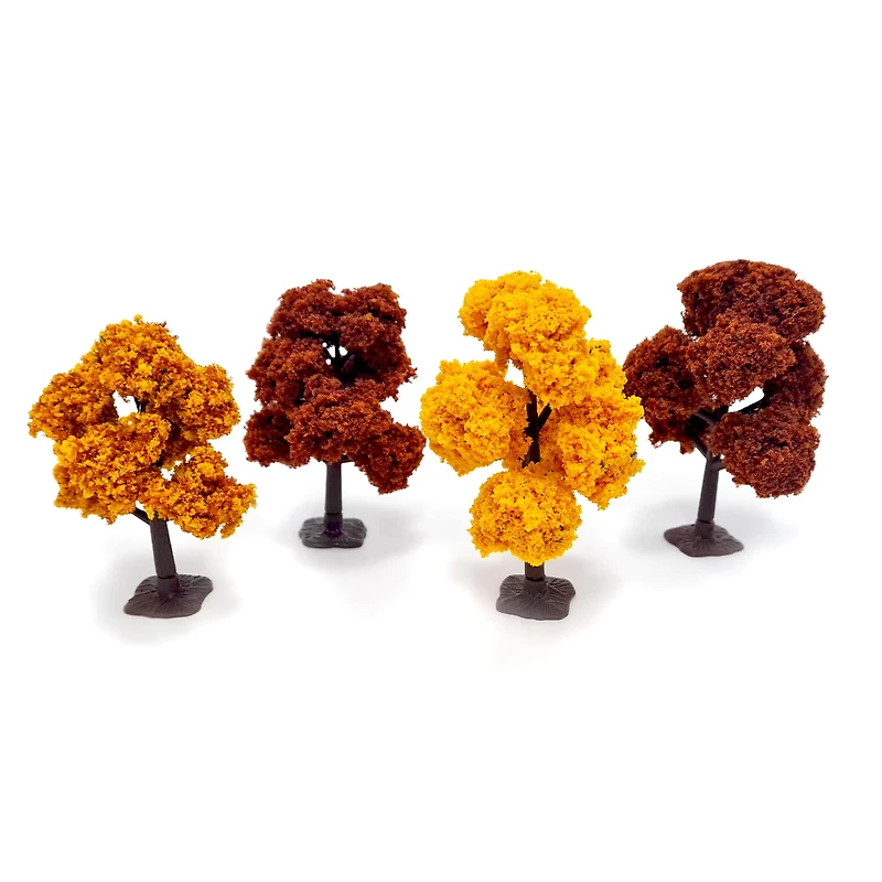 JTT Scenery Products Miniature Autumn Deciduous Trees, 4ct.