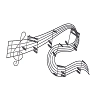 Black Metal Traditional Wall Decor, 33" x 19"