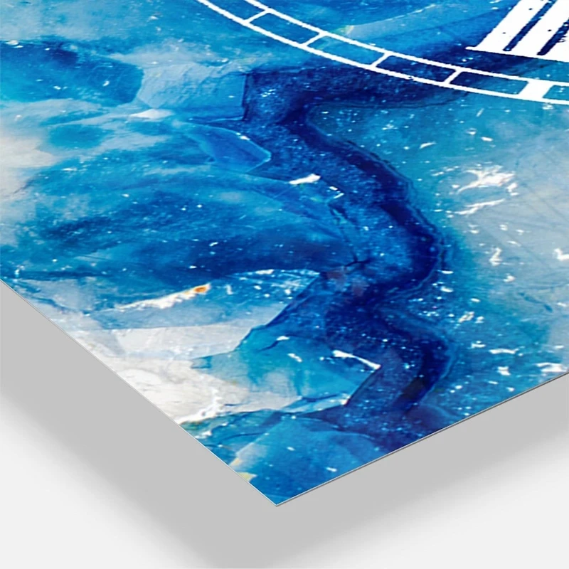 Designart Geode Slice Macro Multipanel Wall Clock