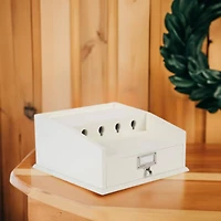 Organize It All White Charging Station With Drawer