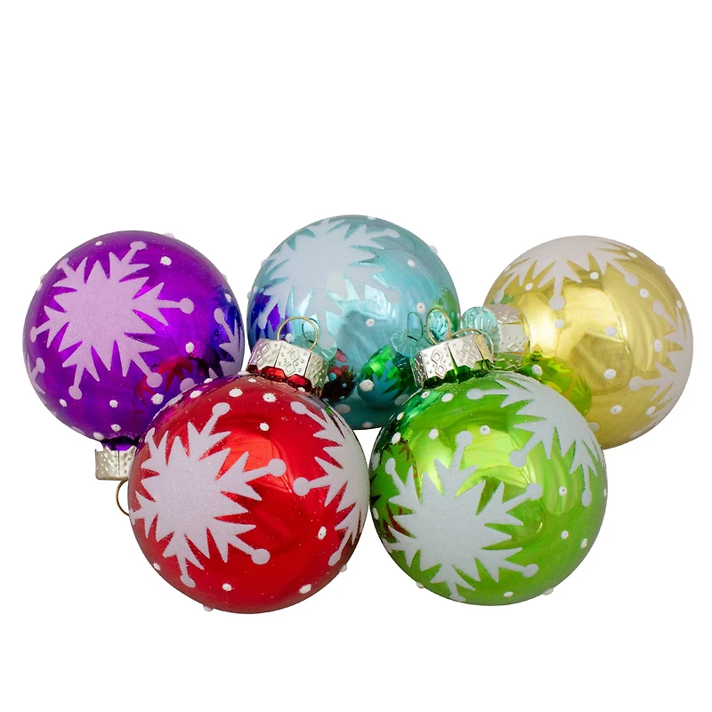 9ct. 2" Glass Ball Ornaments