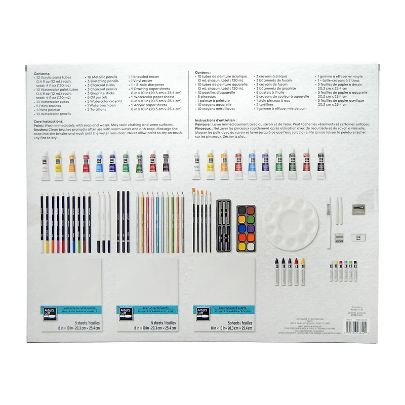 100pc. Mixed Media Art Set by Artist's Loft™