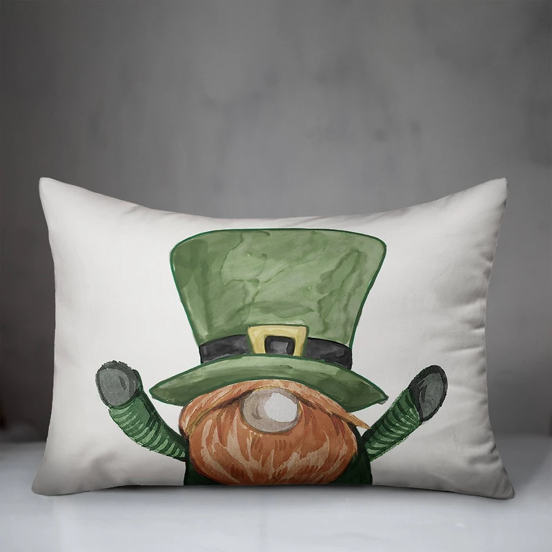 Up Close Leprechaun Pillow 14" x 20" Throw Pillow