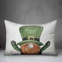 Up Close Leprechaun Pillow 14" x 20" Throw Pillow