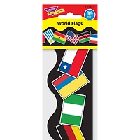 Trend Enterprises® Terrific Trimmers® World Flags Borders, 234ft.