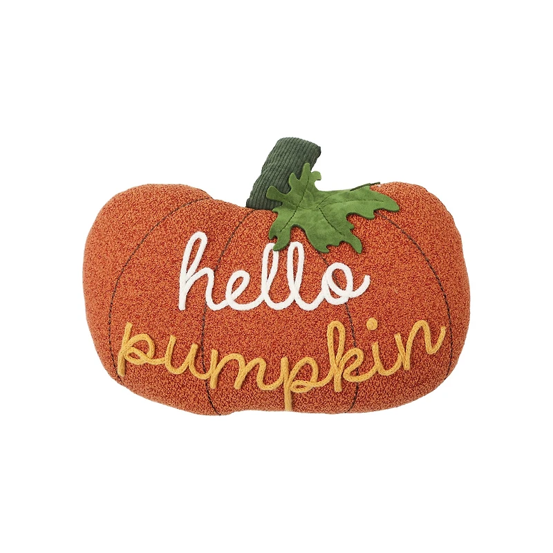 15" x 11" Hello Pumpkin Shaped Throw Pillow by Ashland®