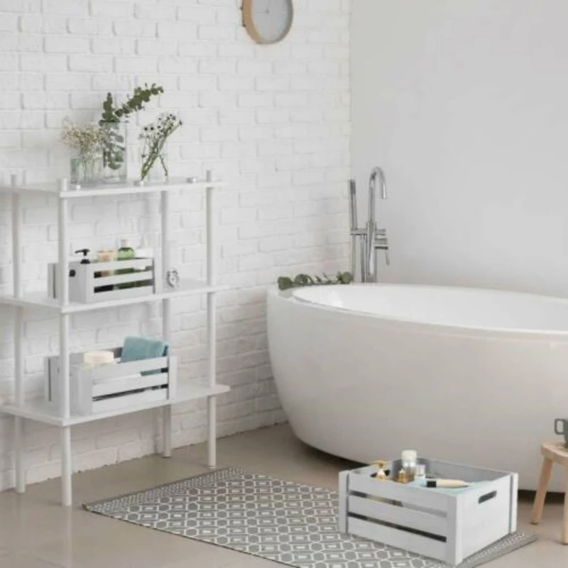 NEX™ Distressed Wood Storage Containers Display Risers Set