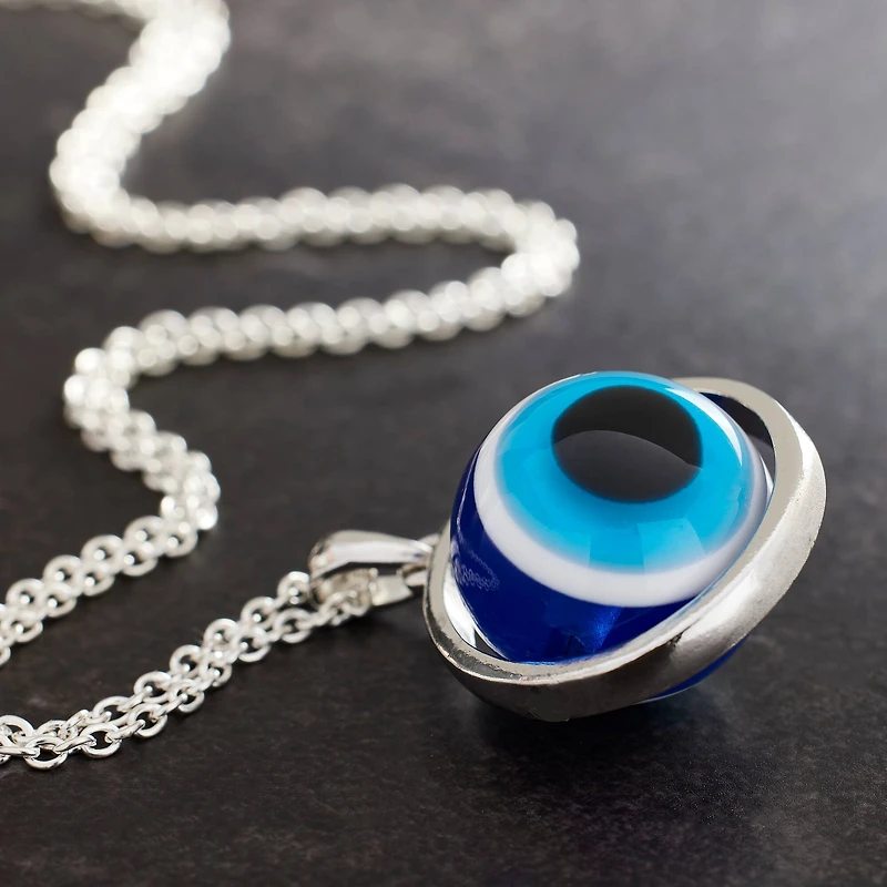 Blue Evil Eye Spinner Pendant by Bead Landing™