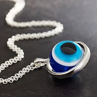 Blue Evil Eye Spinner Pendant by Bead Landing™