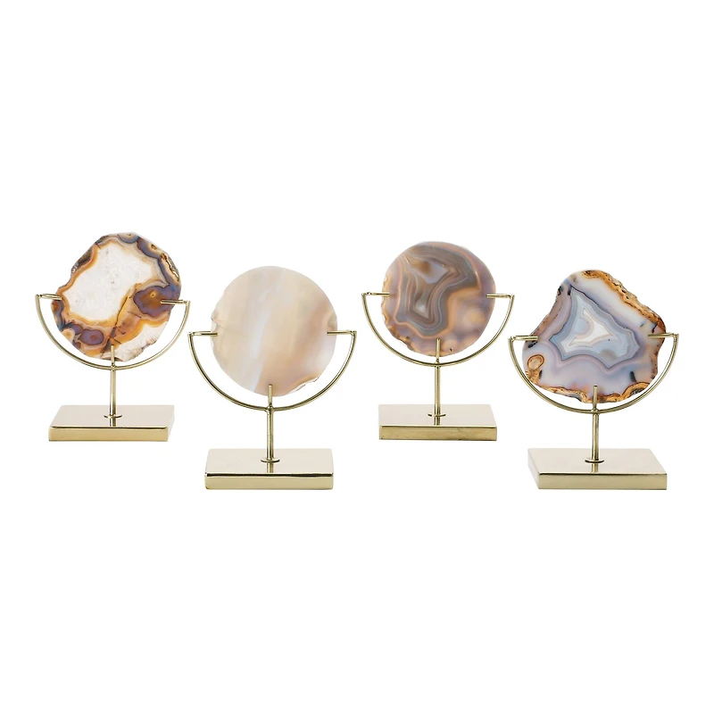 Hello Honey® 7" Natural Brown Agate on Stand