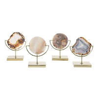 Hello Honey® 7" Natural Brown Agate on Stand