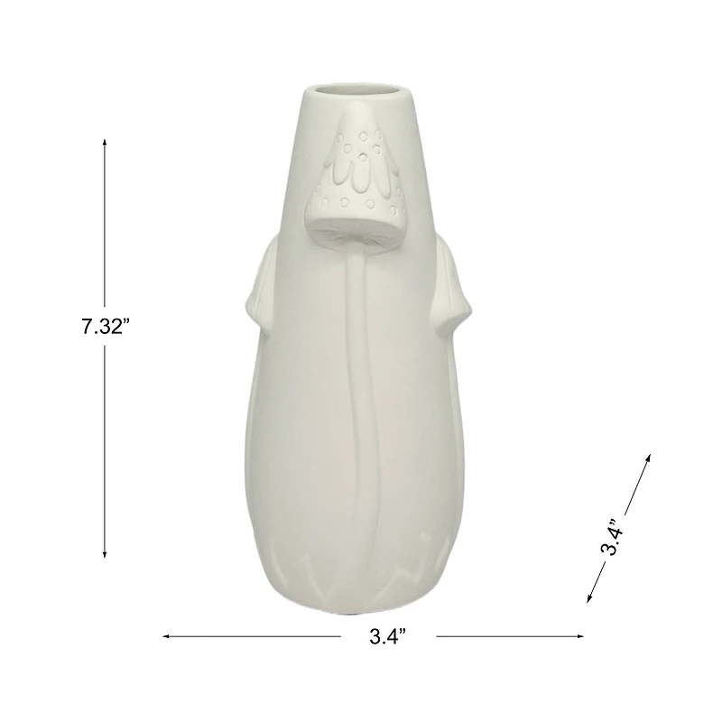 7.25" DIY Ceramic Mushroom Vase by Make Market®