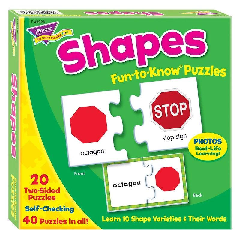 Trend Enterprises® Shapes Fun-to-Know Puzzles