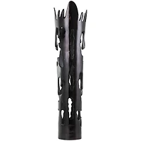 31" Black Aluminum Drip Vase with Melting Designed Body