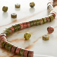 Unakite Heishi Beads by Bead Landing