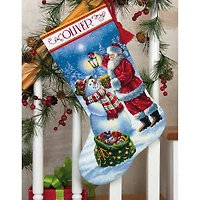 Dimensions® Gold Collection® Holiday Glow Stocking Counted Cross Stitch Kit