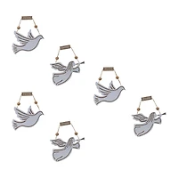 Dove & Angel Sentiment Ornament Set