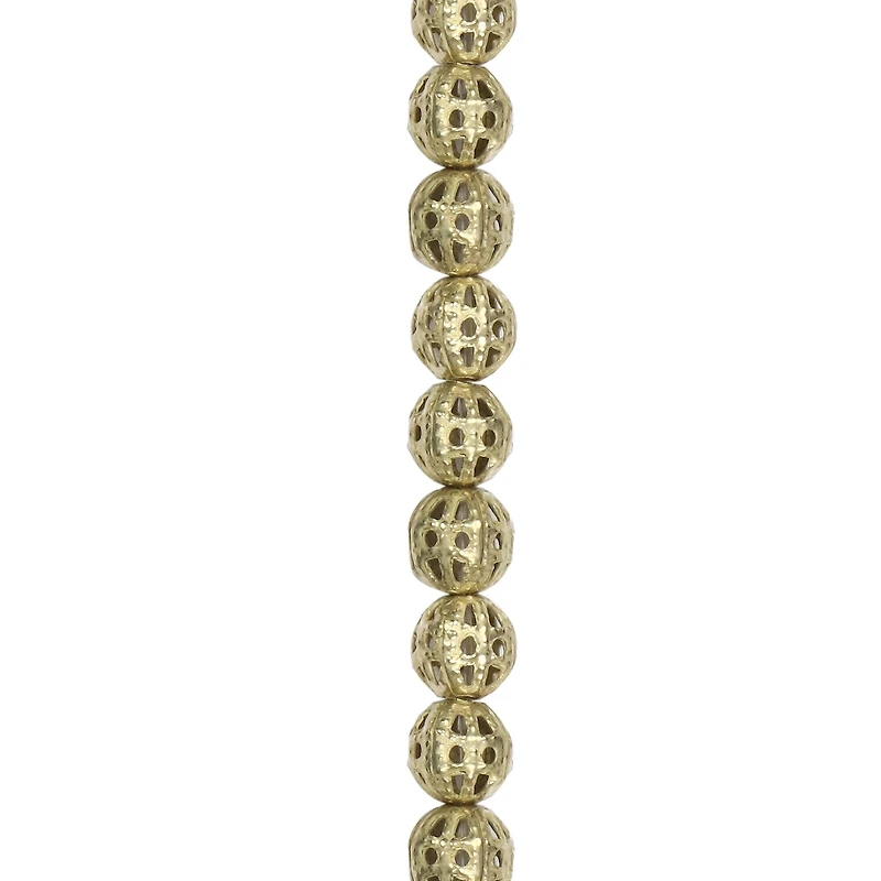 Antique Gold Round Beads, 5.5mm by Bead Landing®