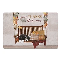 Autumn Porch Swing Floor Mat