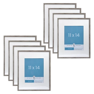 8 Pack: Narrow Belmont Frame with Mat by Studio Décor