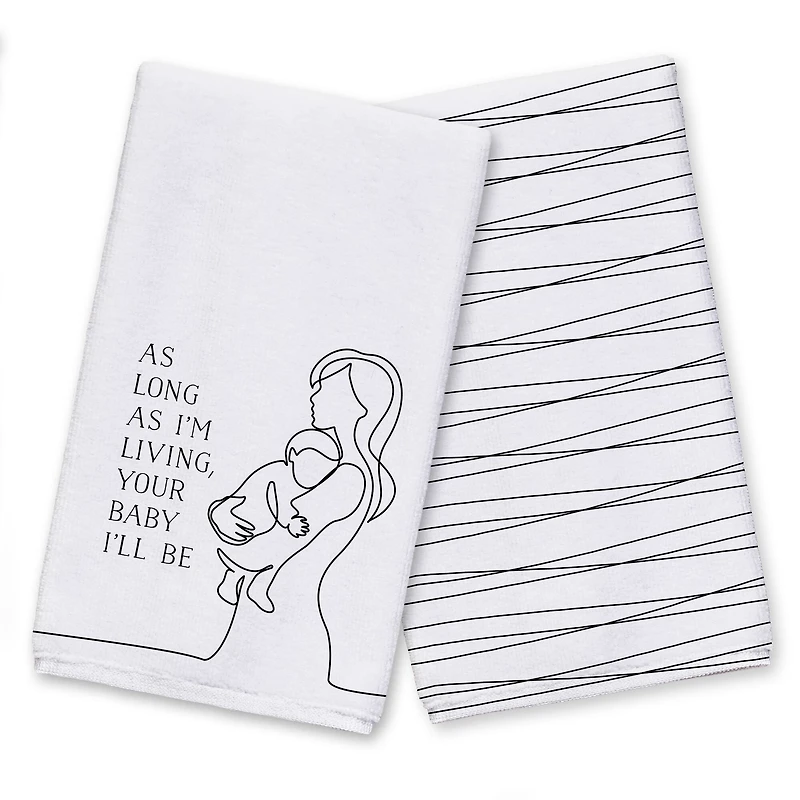 Your Baby I'll Be Tea Towel Set